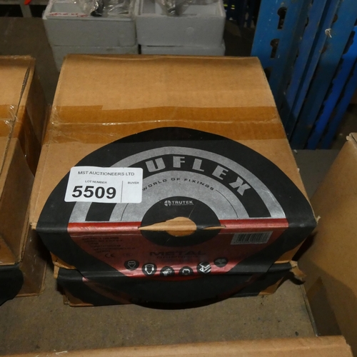 5509 - 2 x boxes of Truflex metal grinding discs 230 x 6 x 22.2mm (each box contains 10 discs so 20 in tota... 