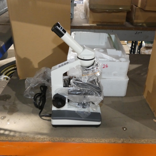 5549 - 1 x Microtec CM-3 educational / student microscope (up to 400x magnification). Unused, boxed and ori... 