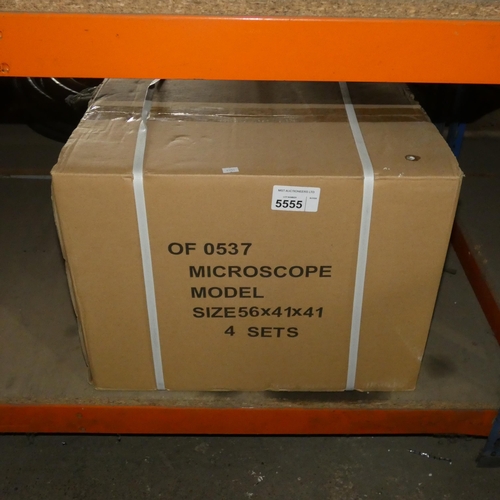 5555 - 4 x Microtec CM-3 educational / student microscopes (up to 400x magnification). Unused, boxed and or... 