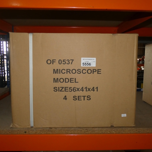 5556 - 4 x Microtec CM-3 educational / student microscopes (up to 400x magnification). Unused, boxed and or... 