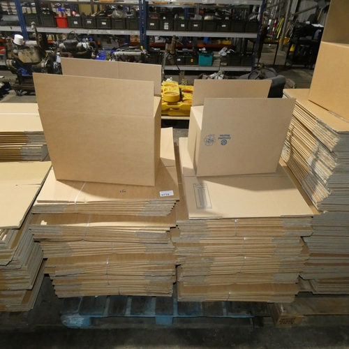 5719 - 1 pallet containing a quantity of flat packed cardboard boxes, sizes when built approx 50 x 29 x 36c... 