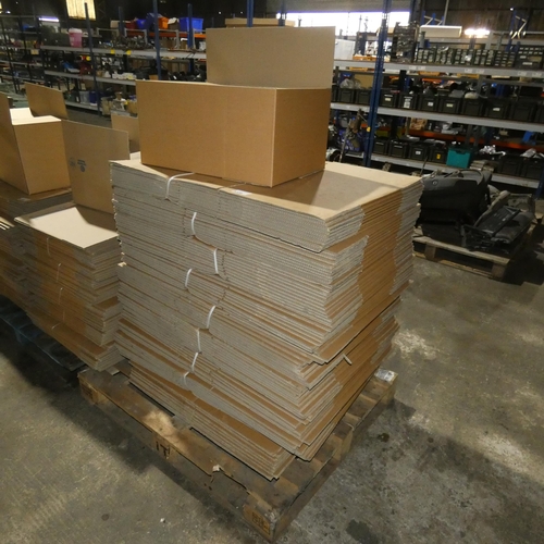 5720 - 1 pallet containing a quantity of flat packed cardboard boxes, size when built approx 63 x 43 x 31cm... 