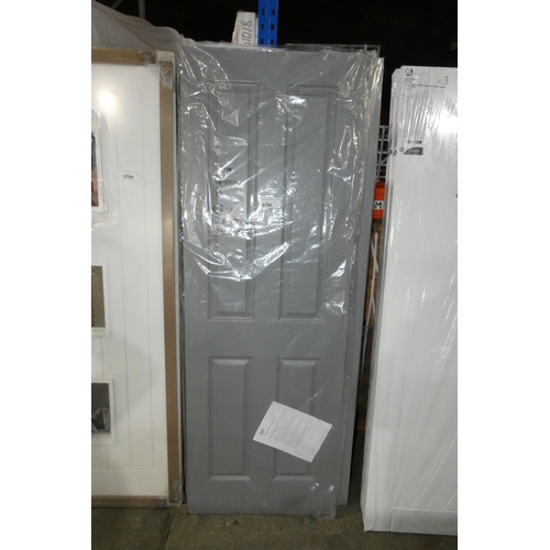 5790 - 2 x grey doors comprising 1 at approx 686 x 1981mm and 1 at approx 762 x 1981mm