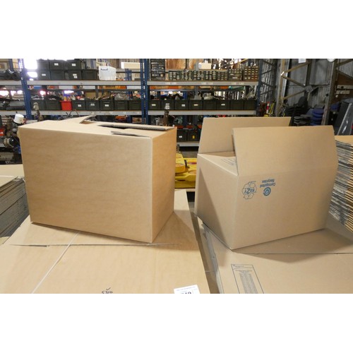 5719 - 1 pallet containing a quantity of flat packed cardboard boxes, sizes when built approx 50 x 29 x 36c... 