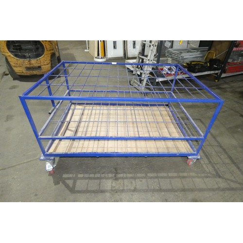 5854 - A specialist wheeled trolley by GPS Fabrication Ltd approx 166 x 111 x 90cm high. Believed to be des... 