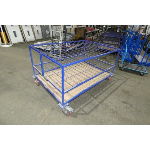 5854 - A specialist wheeled trolley by GPS Fabrication Ltd approx 166 x 111 x 90cm high. Believed to be des... 