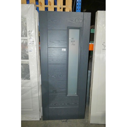 5793 - 1 x dark grey door approx 838 x 1981mm