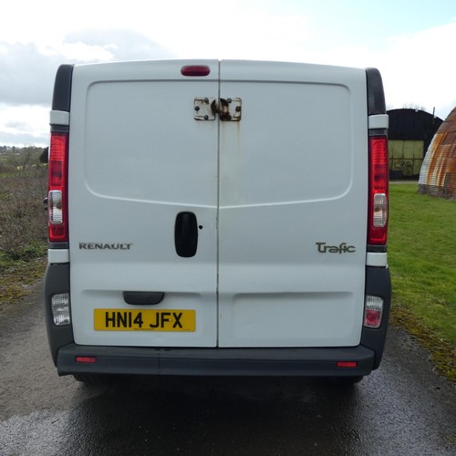 4 - Renault Trafic LWB LL29DCI 115 Panel van, White, Reg HN14 JFX, 30/04/2014, 6 Spd manual Diesel 1996c... 