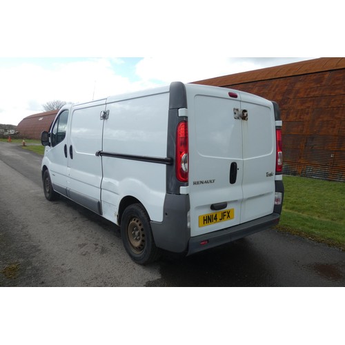 4 - Renault Trafic LWB LL29DCI 115 Panel van, White, Reg HN14 JFX, 30/04/2014, 6 Spd manual Diesel 1996c... 