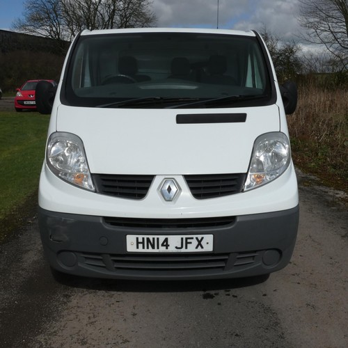 4 - Renault Trafic LWB LL29DCI 115 Panel van, White, Reg HN14 JFX, 30/04/2014, 6 Spd manual Diesel 1996c... 