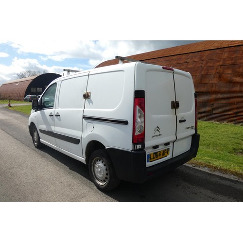 5 - Citroen Dispatch 1000 L1 1.6 HDI van, White, Reg LD64 AFV, 28/11/2014,  5 spd manual Diesel 1560cc, ... 