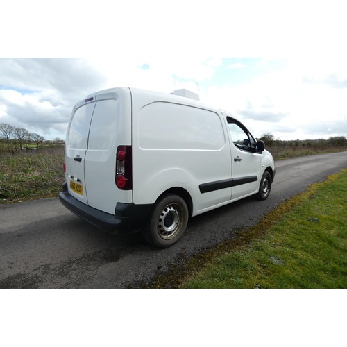 9 - Citroen Berlingo 1.6 625 LX Blue Hdi 75PS Refrigerated Van White, Reg CA66 HXD, 17/02/2017, 5 spd ma... 