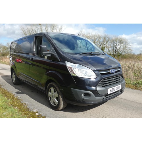 3 - Ford Transit Custom 290 Ltd edition L 2 DIES, 2.2 TDCI 125PS Low Roof LWB Panel van. Black.   Reg YR... 