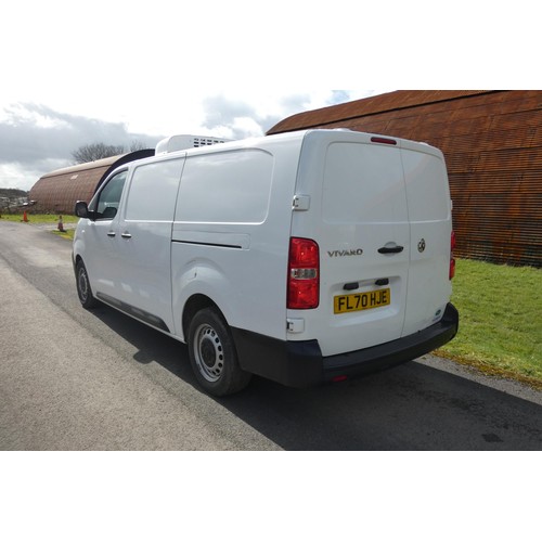 10 - Vauxhall Vivaro 3100 2.0D 120PS Edition Fridge Van.  Reg FL70 HJE, 07/12/2020,  6 speed manual diese... 