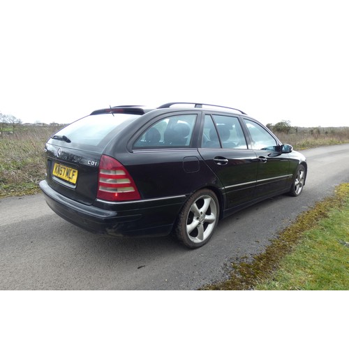 20 - Mercedes C220CDI Avantgde SE Auto, Estate Black, Reg; KN57 MLF, 19/10/2007, 5 Spd AUTO Diesel 2149cc... 