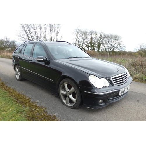 20 - Mercedes C220CDI Avantgde SE Auto, Estate Black, Reg; KN57 MLF, 19/10/2007, 5 Spd AUTO Diesel 2149cc... 