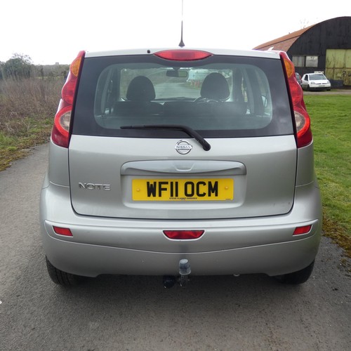 18 - Nissan Note Acenta, Silver, MPV, Reg: WF11 OCM, 12/04/2011, 5 spd manual petrol, 1598cc,  MoT expire... 