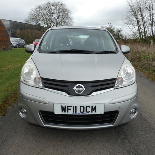 18 - Nissan Note Acenta, Silver, MPV, Reg: WF11 OCM, 12/04/2011, 5 spd manual petrol, 1598cc,  MoT expire... 