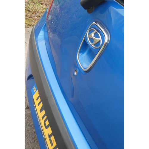 14 - Blue Hyundai 110 Style, 5 Door hatch, reg HV10 LNE, 01/03/2010, 5 spd manual petrol 1248cc. MoT to 1... 