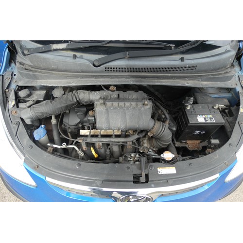 14 - Blue Hyundai 110 Style, 5 Door hatch, reg HV10 LNE, 01/03/2010, 5 spd manual petrol 1248cc. MoT to 1... 