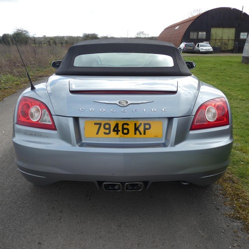 24 - WITHDRAWN: Chrysler Crossfire Roadster Convertible 3.2 V6 2dr Auto, Reg 7946 KP, 16/06/2006, 5 spd A... 