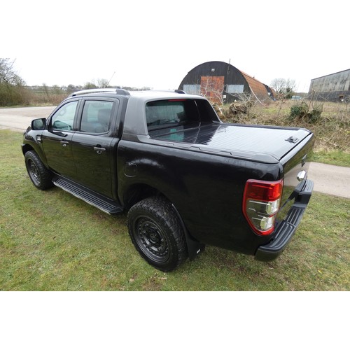 19 - Ford Ranger Wildtrak 4x4 Double Cab 3.2 T Black. Reg: BW68 VSU, 31/12/2018, 6 spd Auto diesel 3198cc... 