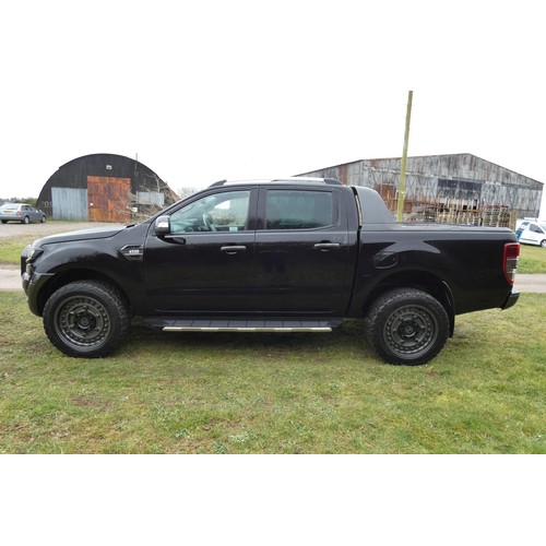 19 - Ford Ranger Wildtrak 4x4 Double Cab 3.2 T Black. Reg: BW68 VSU, 31/12/2018, 6 spd Auto diesel 3198cc... 