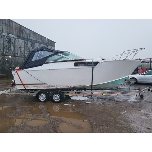 26 - Rare 22ft Aluminium powerboat, “Blue Rain” built for the Cowes to Torquay Power Boat race in 1965 by... 