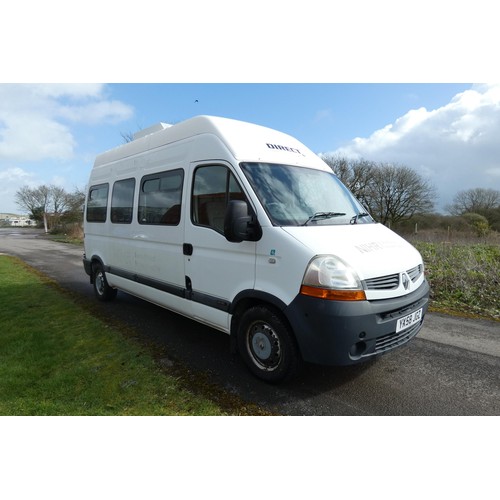 8 - Renault Master LH35 DCi 100 LWB High Roof Special MPV. Wellfare Unit.  Reg YX58 JCZ, 01/02/2009, 6 S... 