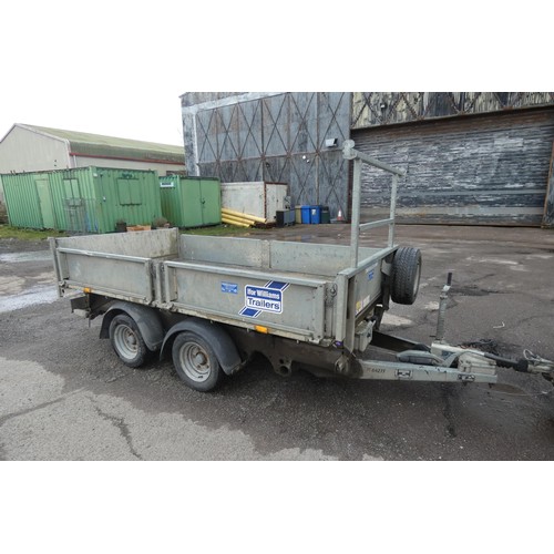 6109 - Ifor Williams Tipping Plant Trailer, TT3017 3500kgs, Year 2007, 10ft x 5ft .twin axle, with slide ou... 