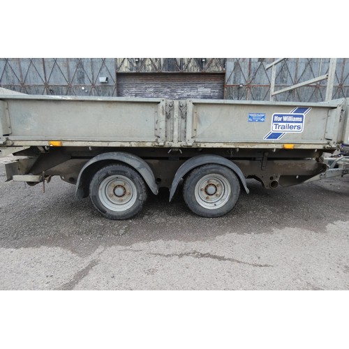 6109 - Ifor Williams Tipping Plant Trailer, TT3017 3500kgs, Year 2007, 10ft x 5ft .twin axle, with slide ou... 