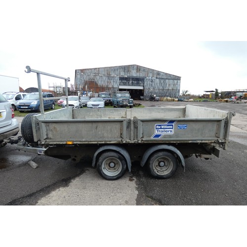 6109 - Ifor Williams Tipping Plant Trailer, TT3017 3500kgs, Year 2007, 10ft x 5ft .twin axle, with slide ou... 