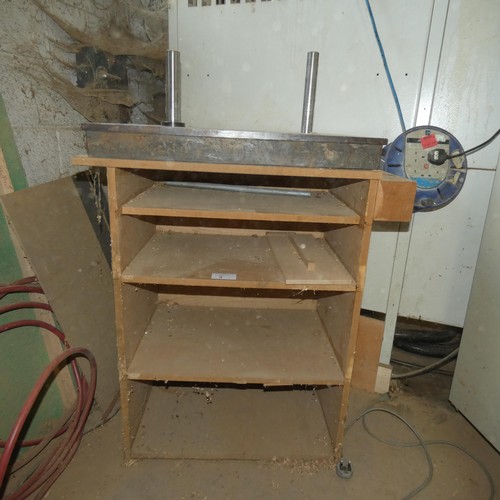 3 - An engineers metal surface plate approx 70 x 45cm (the wooden cupboard the surface plate is sitting ... 