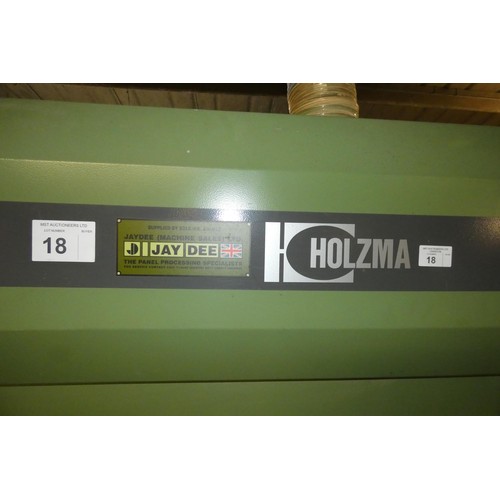 18 - A Holzma CNC beam saw type HPP 22/32, no. 0-240-01-0159, YOM 1994, 3ph. The Holzma CADmatic computer... 