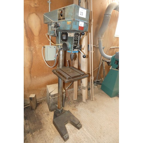 23 - A Meddings pillar drill type MF4/3, 3ph