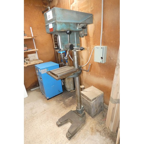 23 - A Meddings pillar drill type MF4/3, 3ph