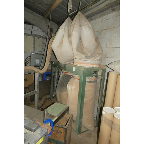 43 - A Dust Harvester two bag dust extractor by M Systems 3ph approx 2m wide