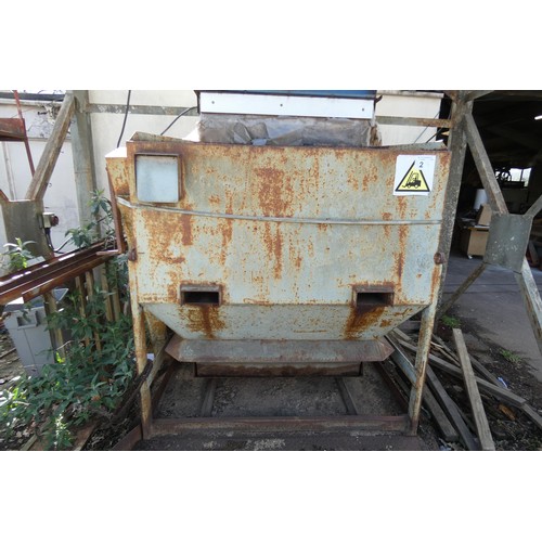 2 - A large rotary vane dust extractor with collection bin and supplied with a spare 3ph motor. This dus... 