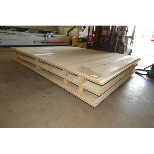 13 - A quantity of various type sheet material - sheets are mainly approx 2.8m x 2m (top stack)