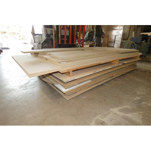 15 - A quantity of various type sheet material including MDF - sheets are mainly approx 244cm x 122cm (8f... 