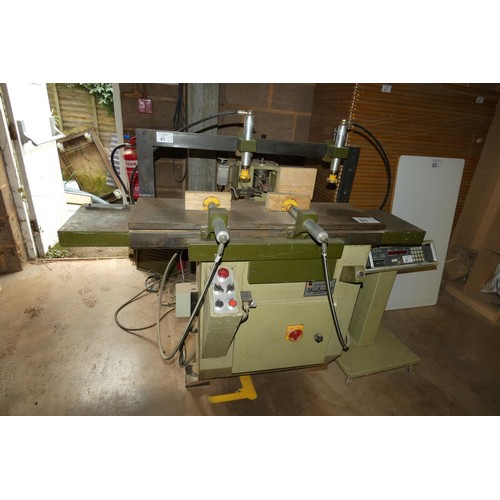 81 - A Muti Bedanatrice horizontal swing mortiser model OM. B1, 3ph. Please note this mortiser has a cont... 