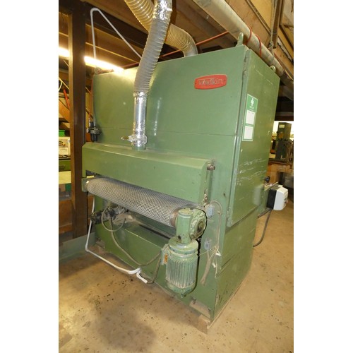 89 - A Wadkin pass through sander model LCK-1100, 3ph, max width approx 1100mm, single belt with pad sand... 