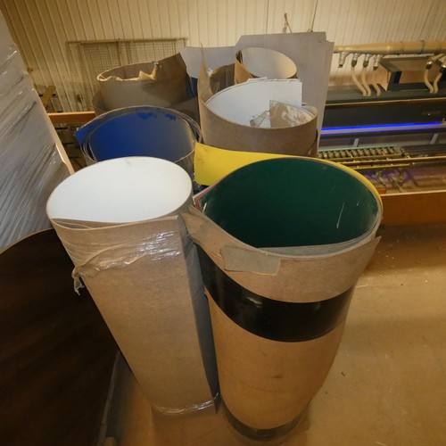 117 - A quantity of various rolls of laminates. Not practical to list in detail so please view or see phot... 