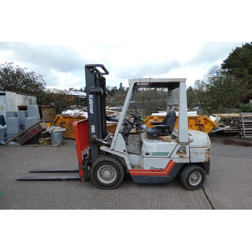 133 - A Kalmar Climax Series 2000 diesel engine forklift model 2725, YOM 1993, hour meter reads 3376.2 hou... 