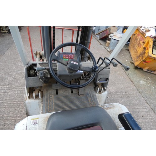 133 - A Kalmar Climax Series 2000 diesel engine forklift model 2725, YOM 1993, hour meter reads 3376.2 hou... 