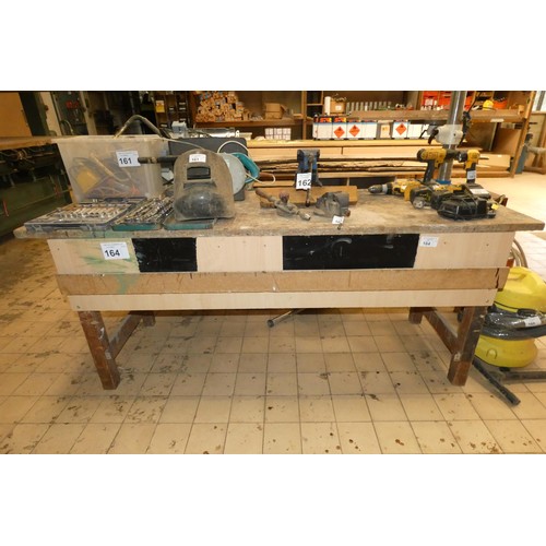 164 - 1 work bench approx 200 x 70cm