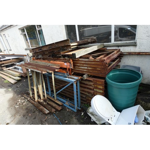 202 - A quantity of various metal racking. Not practical to list in detail so please view or see photograp... 