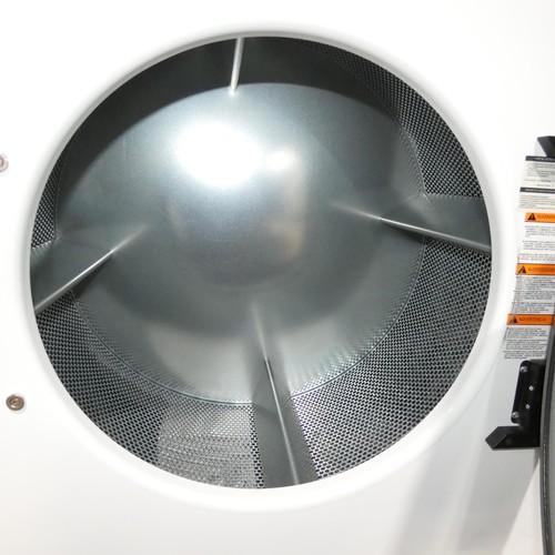 1129 - A tall large capacity industrial tumble dryer, no make or model visible, appears hardly used, 3ph - ... 