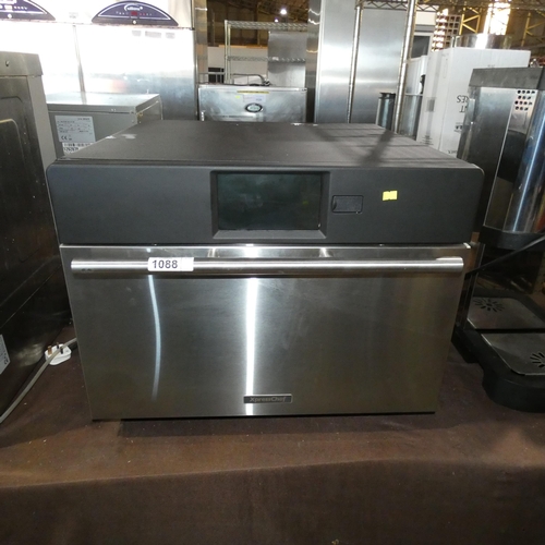 1088 - A commercial stainless steel counter top high speed combination oven with usb by X-press Chef type 4... 
