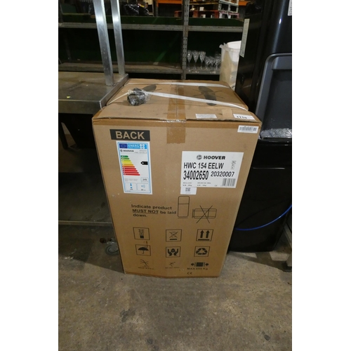 1110 - A commercial tinted single door wine display fridge by Hoover type HWC154EELW boxed